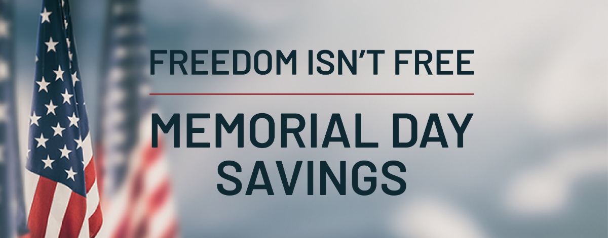 Memorial Day Savings